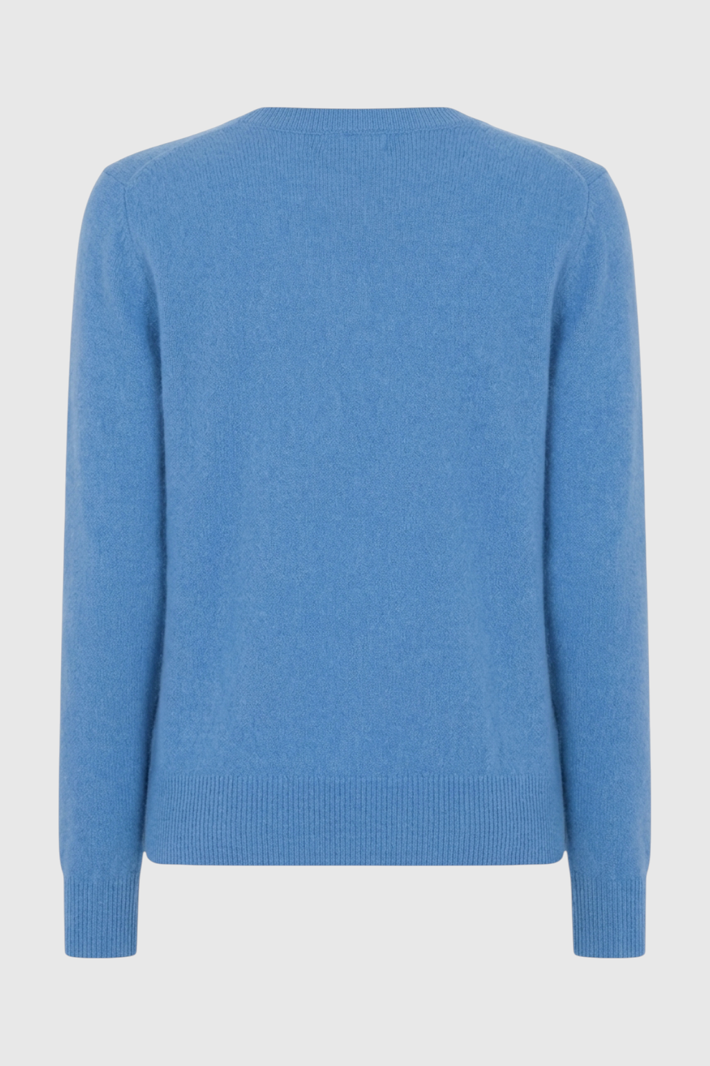 Blue Victoria Lumina Wear women's V-neck sweater with a cozy, flattering fit, perfect for casual and everyday wear.