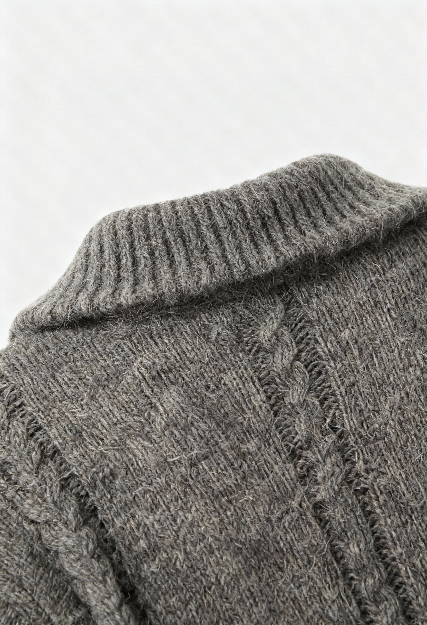 Victoria cozy gray cardigan sweater with zipper detail from Lumina Wear, shown with a front view highlighting the soft fabric and zip accents.