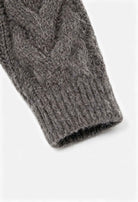 Victoria cozy gray cardigan sweater with zipper detail by Lumina Wear, featuring a comfortable fit and stylish design.