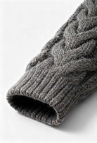 Lumina Wear Victoria cozy gray cardigan sweater with zipper detail, featuring a comfortable fit and stylish design.