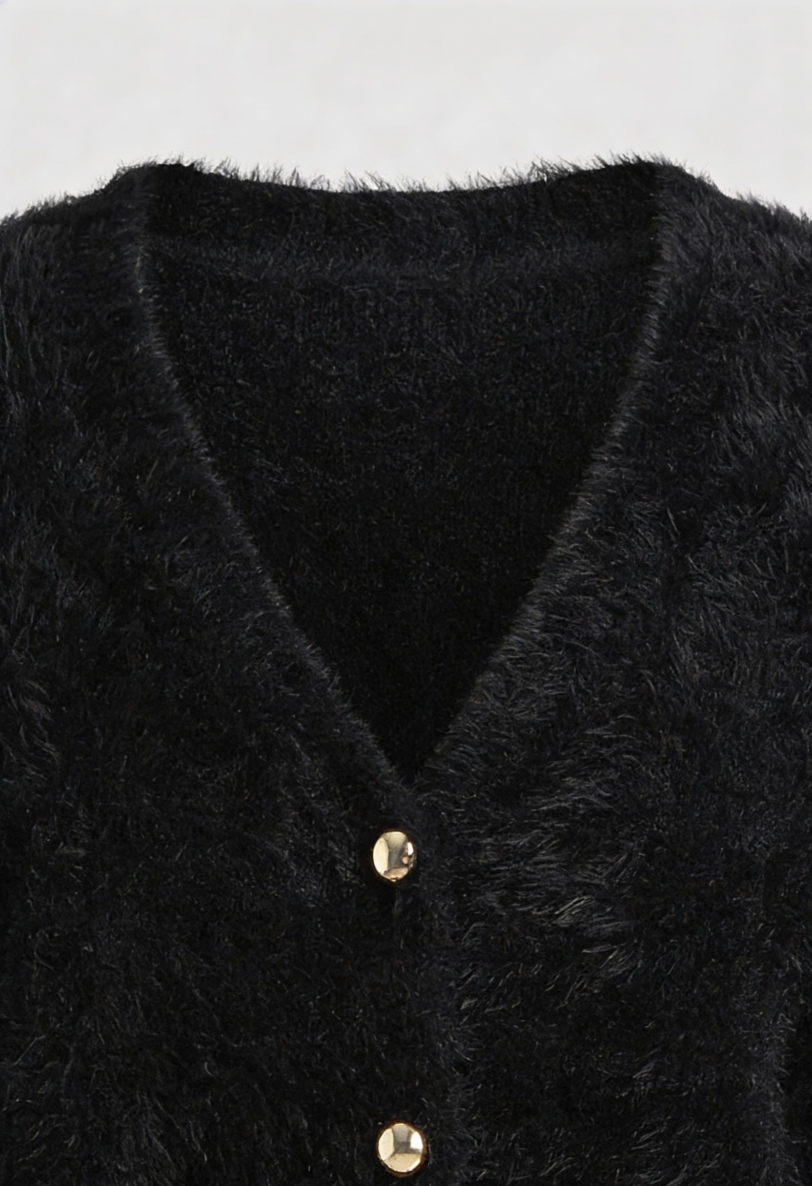 Victoria Lumina black long cardigan sweater with open front design, cozy and stylish for casual wear.