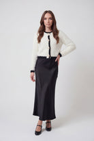 Lumina Wear Victoria women's open-front cropped cardigan sweater, cozy knit, stylish for casual wear, in soft neutral tones.