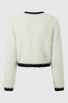 Lumina Wear Victoria open-front cropped cardigan sweater for women, cozy knit with long sleeves and relaxed fit.