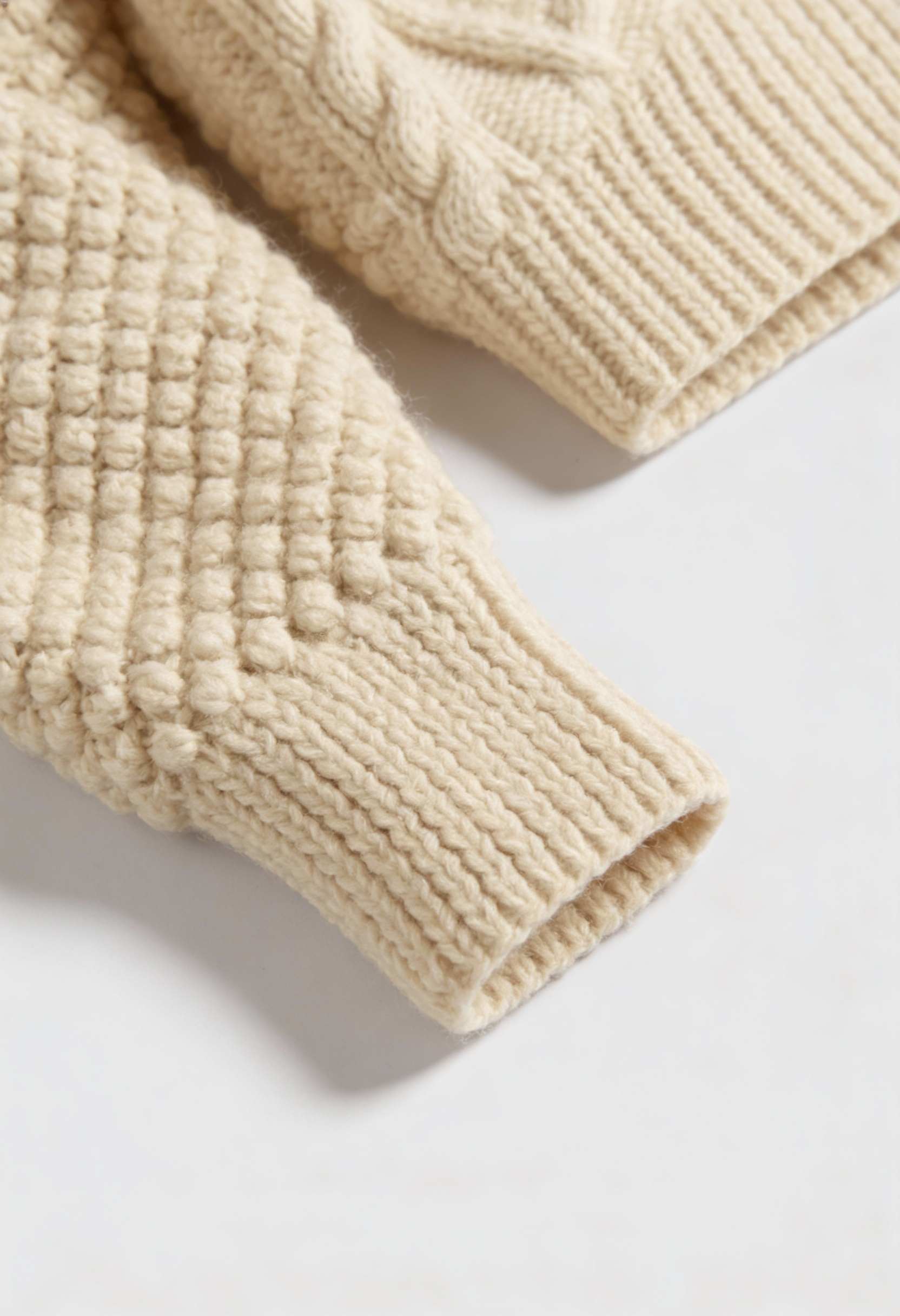 White knit cardigan sweater with relaxed fit, Victoria by Lumina Wear, styled for cozy, casual wear.