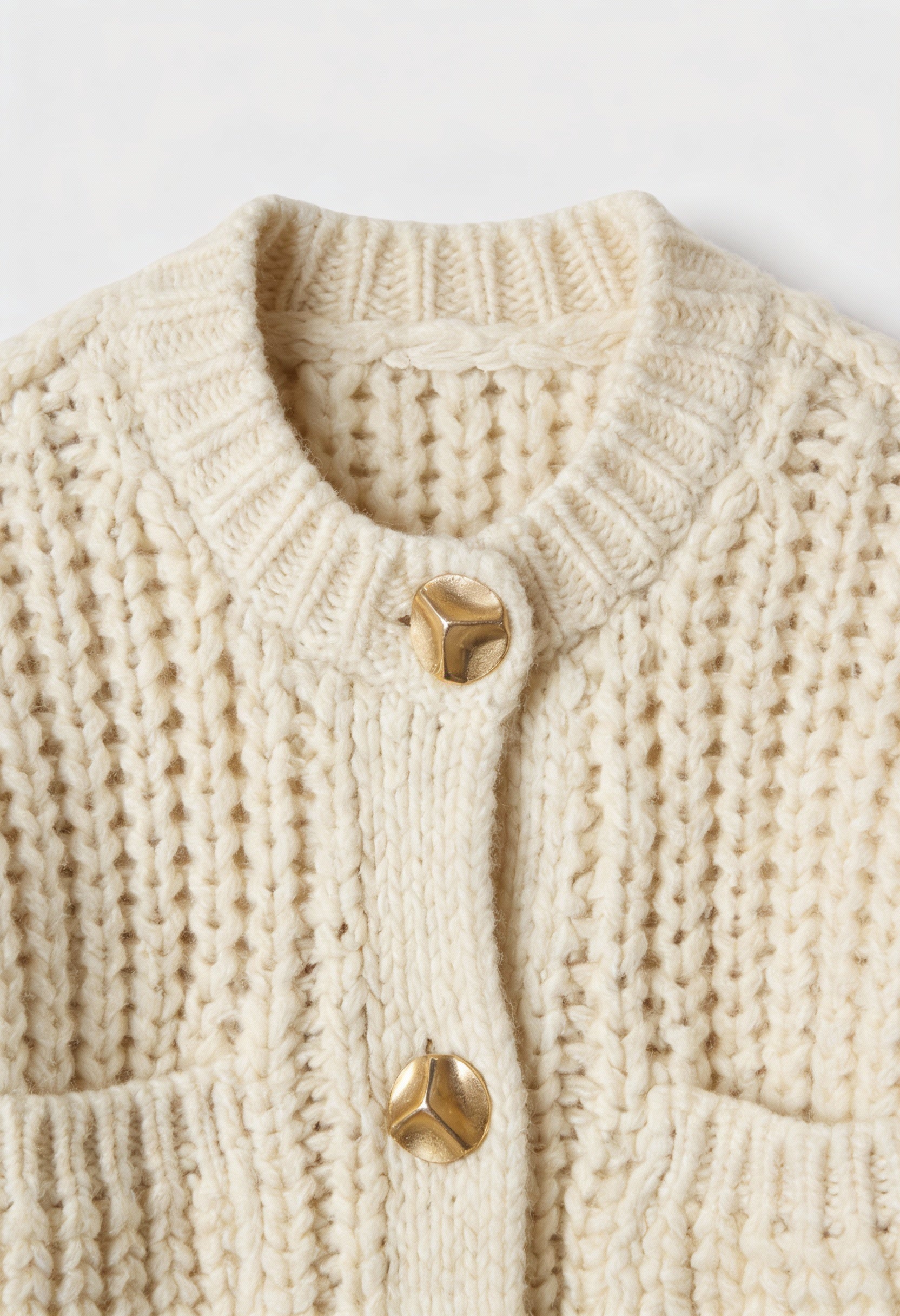 Victoria cozy white long cardigan sweater by Lumina Wear, featuring a relaxed fit and soft knit fabric.