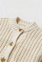 Lumina Wear Victoria cozy white long cardigan sweater with relaxed fit, displayed on a neutral background.