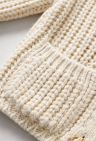 Lumina Wear Victoria cozy white long cardigan sweater with relaxed fit, featuring soft knit fabric and open front design.