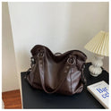 Lumina Wear Victoria black tote bag with spacious design, stylish handbag featuring sleek look and ample interior space.