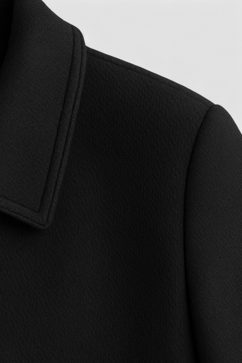 Elegant lightweight black windbreaker jacket by Lumina Wear, featuring a flattering fit and stylish design.