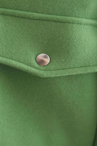 Lumina Wear Victoria green long sleeve jacket with elegant button closure, stylish and sophisticated for women.