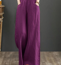 Black Victoria loose-fitting trousers by Lumina Wear featuring an elegant, chic design and relaxed fit for stylish comfort.