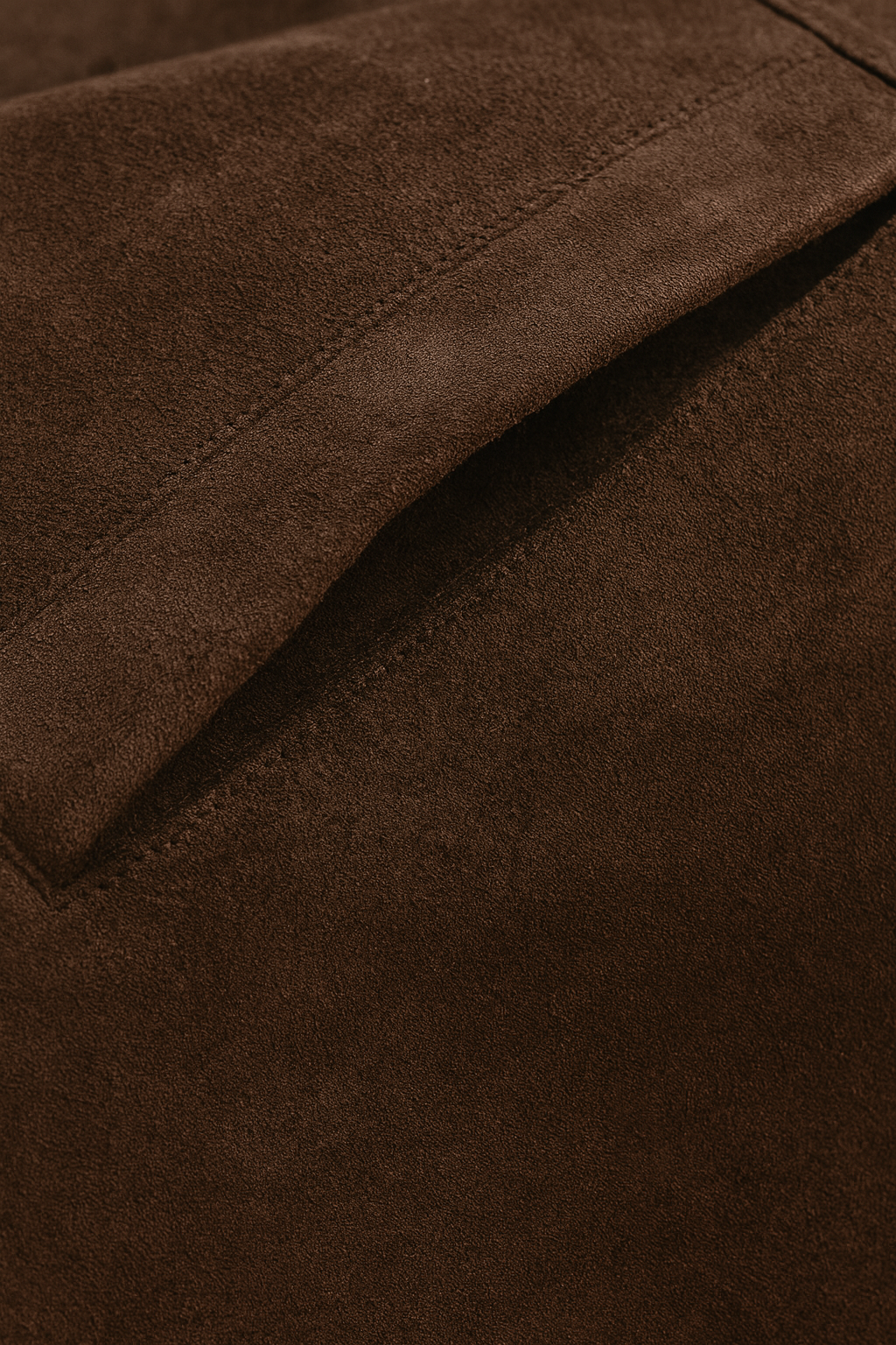 Elegant Victoria women's O-neck jacket by Lumina Wear with long sleeves and pockets, in coffee color, perfect for stylish layering.