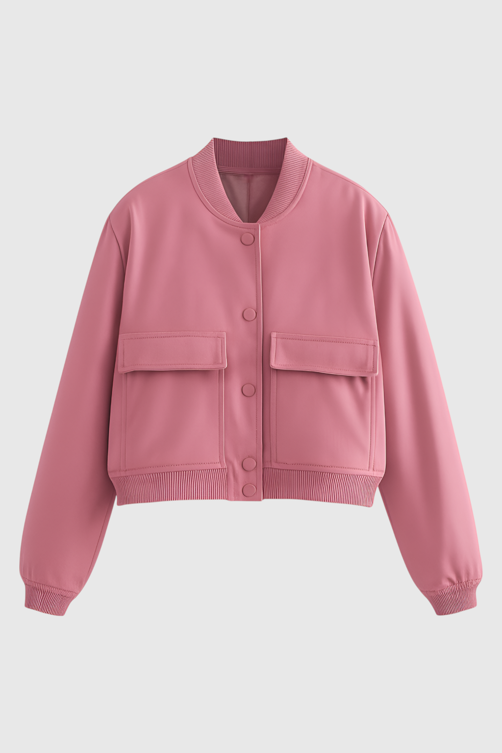 Pink bomber jacket by Lumina Wear featuring an elegant, timeless design and a stylish fit, perfect for casual and chic outfits.
