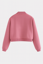 Elegant pink bomber jacket by Lumina Wear featuring a timeless design and stylish fit, perfect for casual and chic looks.