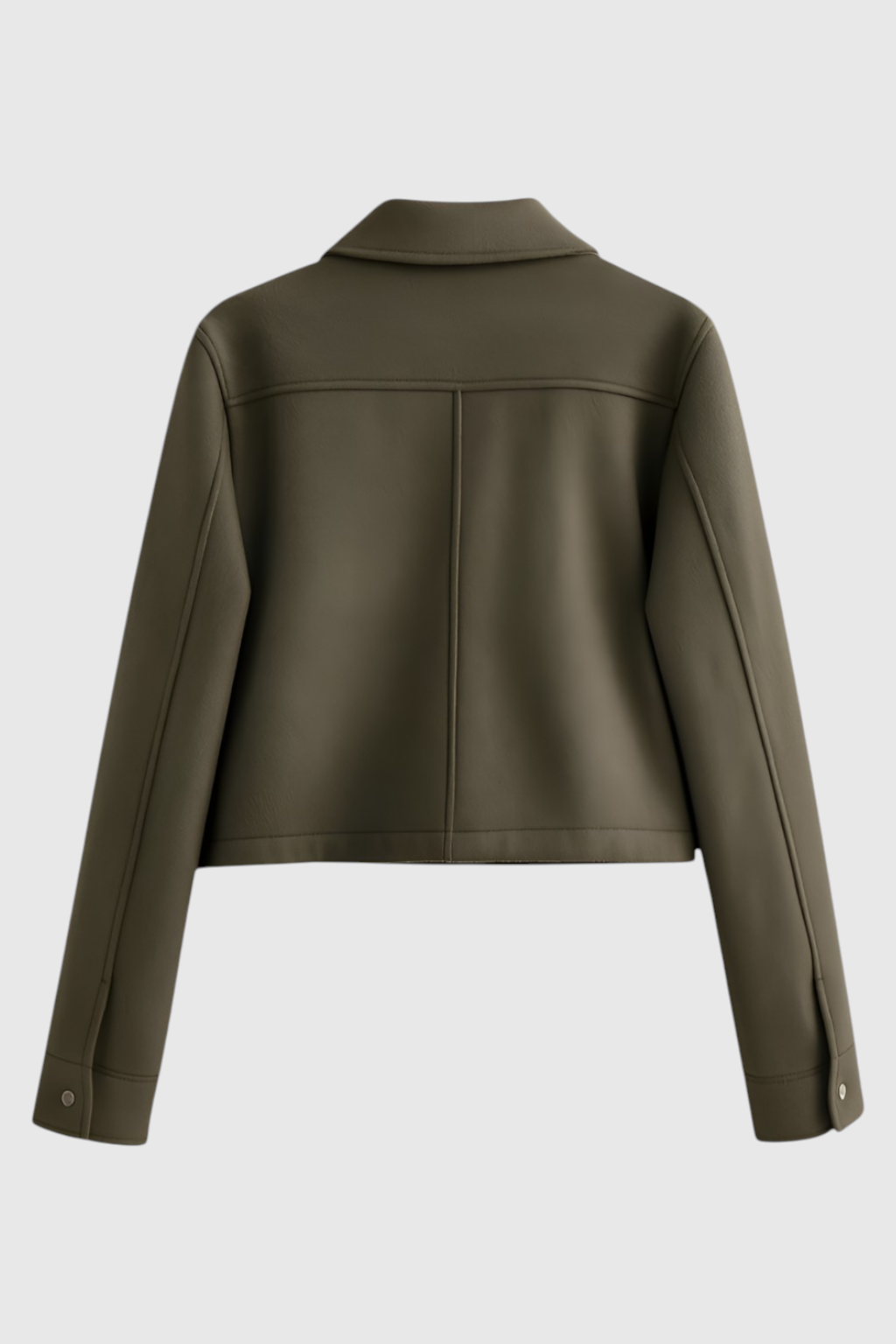 Elegant pink Victoria jacket by Lumina Wear with classic button closure, displayed on a hanger against a neutral background.