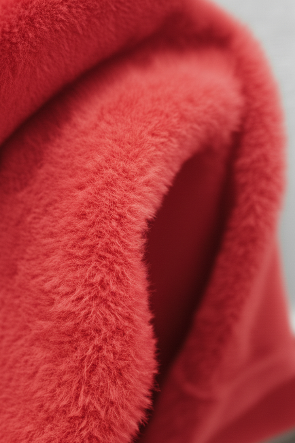 Elegant red turtleneck sweater by Lumina Wear featuring a slim fit and velvety finish, perfect for stylish winter wear.