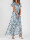 Lumina Wear Victoria glamorous tummy-covering orange dress, stylish and elegant for special occasions.