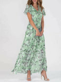 Orange Victoria Glamorous Tummy Covering Dress by Lumina Wear, stylish and comfortable for elegant occasions.