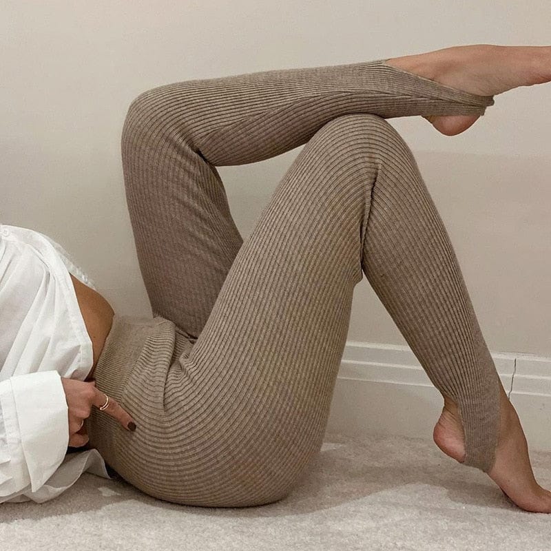 Victoria high-waisted black leggings with exceptional stretch from Lumina Wear, designed for comfortable, stylish women's activewear.
