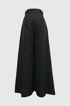 Black Victoria high-waisted wide-leg trousers by Lumina Wear featuring an elegant fit and tailored design.