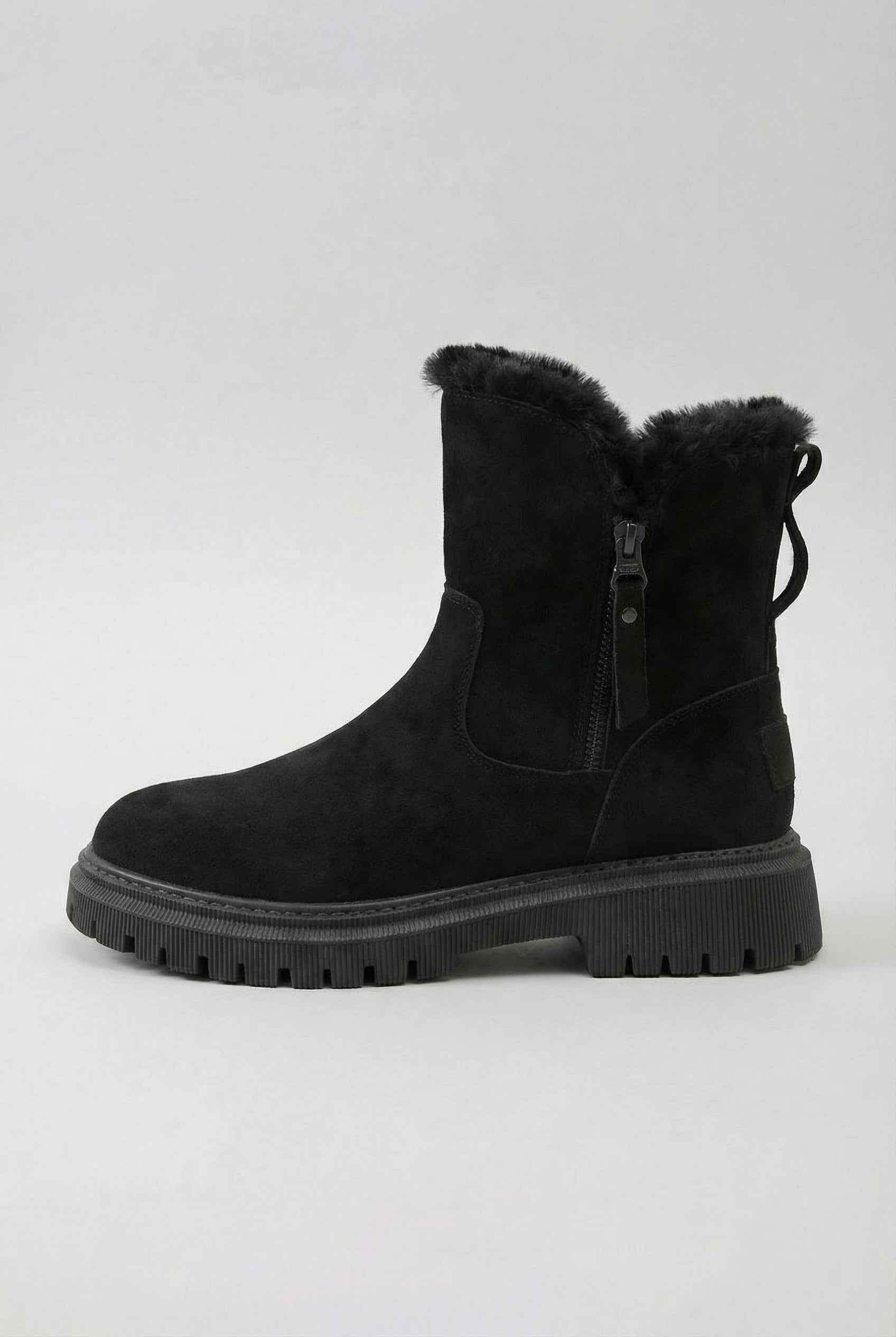 Victoria black waterproof winter boots for women by Lumina Wear, featuring a stylish design and sturdy winter-ready soles.