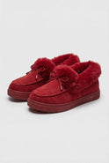 Victoria stylish burgundy winter boots by Lumina Wear with warm lining, featuring a cozy design for women's cold weather footwear.