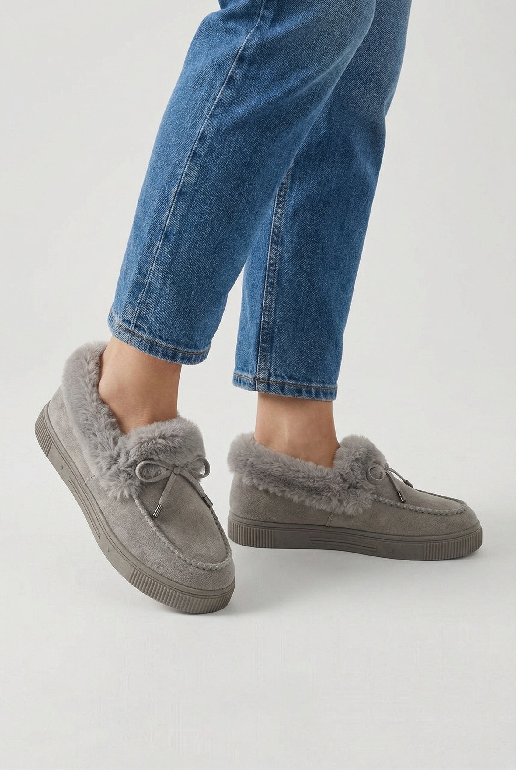Victoria gray cold weather boots by Lumina Wear featuring a stylish design and comfortable fit for winter wear.