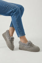 Gray Victoria cold weather boots by Lumina Wear with stylish design and comfortable fit, perfect for winter outdoor wear.