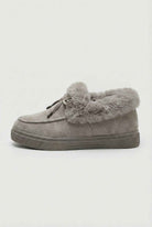 Gray Victoria cold weather boots by Lumina Wear with a stylish design and comfortable fit, perfect for winter outdoor wear.