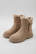 Victoria waterproof winter boots by Lumina Wear in brown, featuring a stylish design and comfortable fit for cold weather.