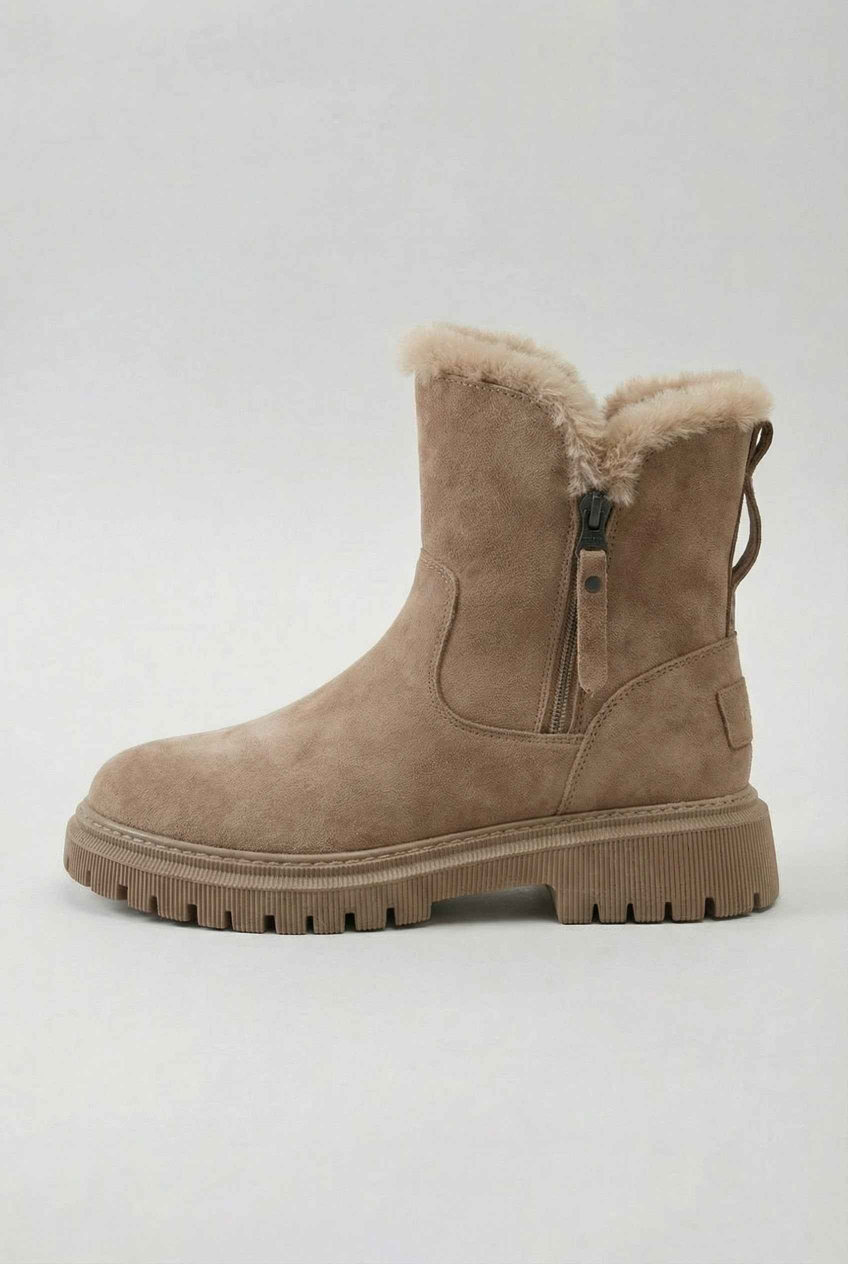 Brown Lumina Wear Victoria waterproof winter boots with a comfortable fit, featuring a stylish design and sturdy sole.