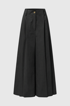 Victoria Lumina high-waisted black palazzo pants for women, tailored fit, flowing wide-leg design, stylish and comfortable.