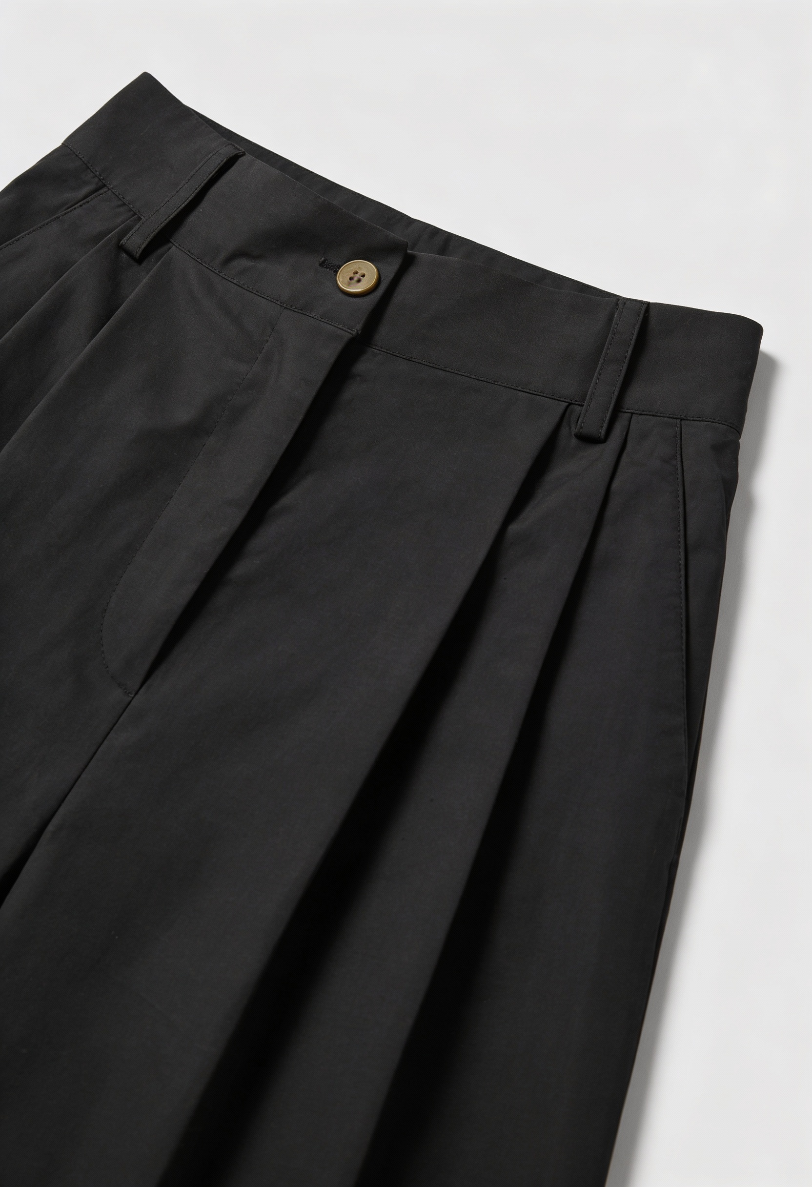 Victoria Lumina high-waisted black palazzo pants for women, tailored wide-leg trousers with a chic, flowing silhouette.