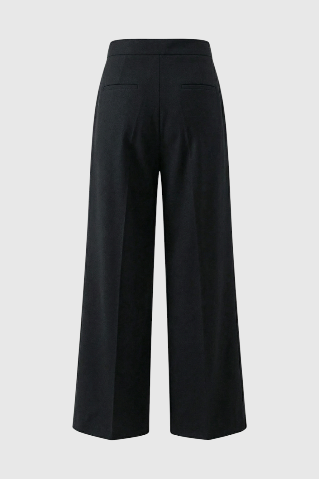 Victoria women’s high-waisted black trousers by Lumina Wear featuring a tailored fit and comfortable design, perfect for work or casual wear.
