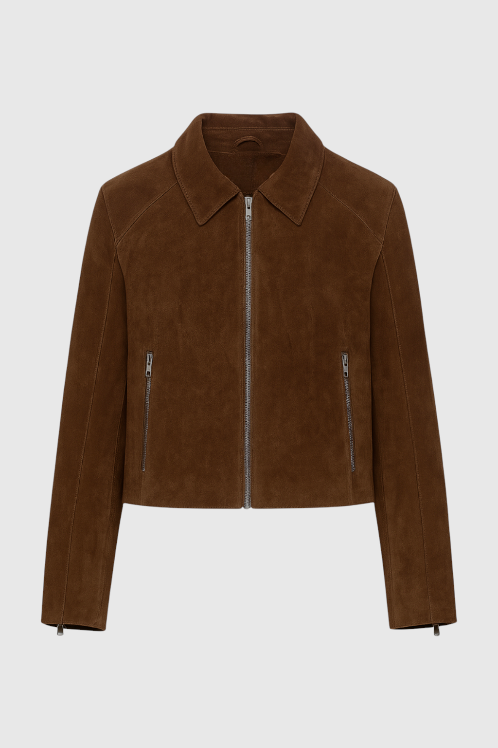 Dark brown Victoria vintage-inspired short jacket for women by Lumina Wear, featuring a comfortable fit and classic design.