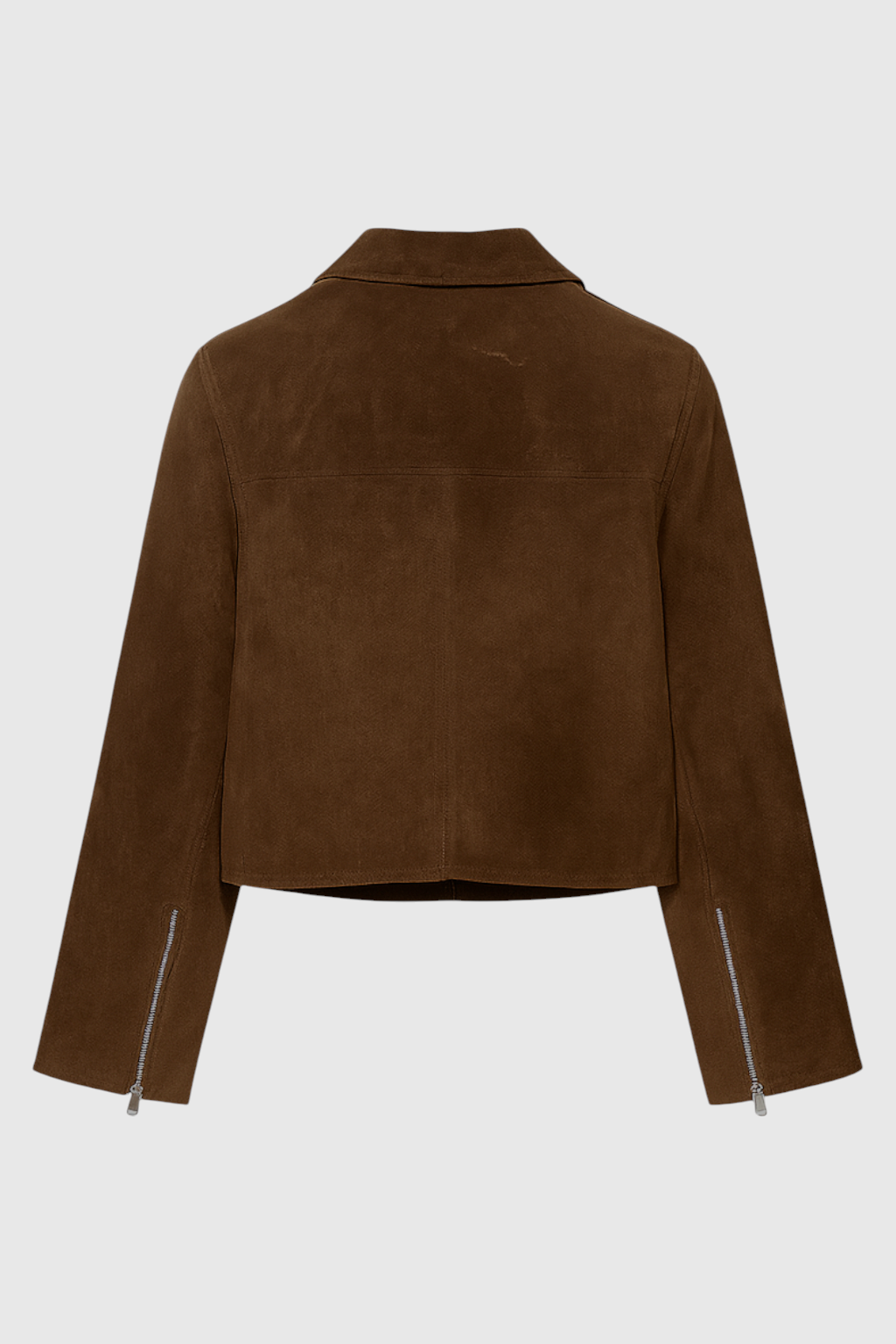 Dark brown vintage-inspired short jacket for women by Lumina Wear, featuring a comfortable fit and stylish design.