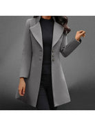 Vinci™ | Luxurious Italian Wool Long Sleeve Coat