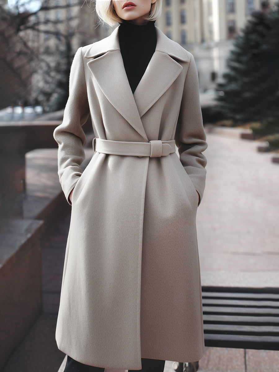 Vivian | Belted Wool-Blend Coat - Lumina Vancouver - Lumina Vancouver
