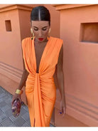 Yvaine - Elegant Pleated Dress