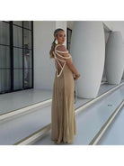 Beige Zeeva™ elegant stylish dress by Lumina Vancouver, one-size, perfect for dresses sale, almost sold out.