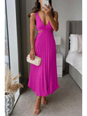 Yellow Zoe Dreamy Maxi Dress by Lumina Wear, flowing fabric with a comfortable fit, perfect for wedding guest attire.